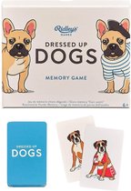 Ridley's Games Memoryspel Dressed Up Dogs Karton Blauw 50-delig