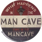 Man Cave Flesopener & Doppenvanger - Ø 35 cm