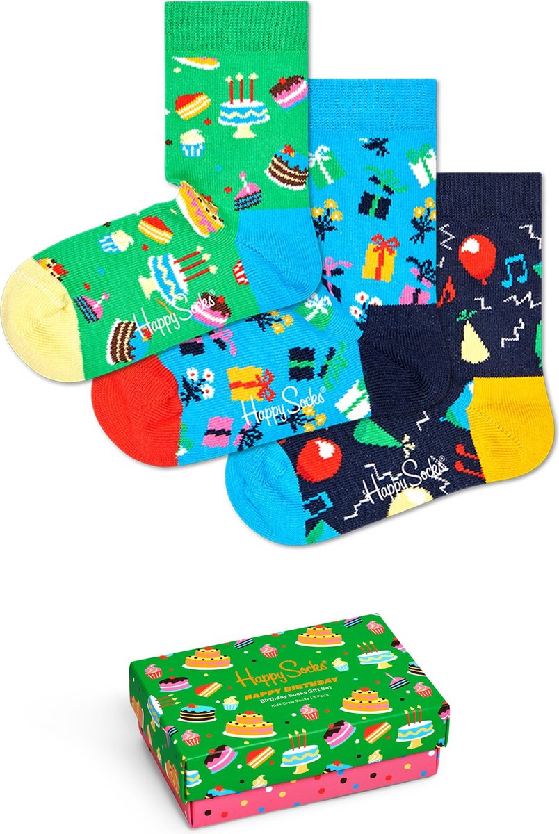Happy Socks Kids Birthday Party Giftbox - Maat 2-3Y - Happy Socks