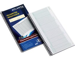 Djois Atlanta kilometerregistratie - 297 x 140 mm - 40x2 blz - zelfkopiërend - FSC - voordeelpak 5 stuks