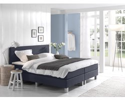 Anno 1588 VEDO Boxspringset - Pocketvering - Luxe Topper - Inclusief Dekbed en Kussens - Donkerblauw - 180x200 cm