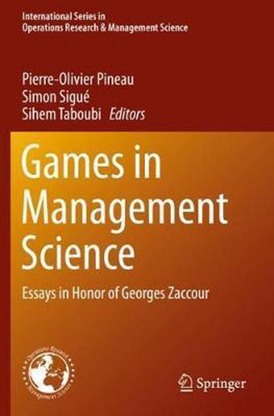 Games in Management Science - cover