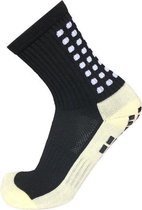 Grip chaussettes football noir - chaussettes de sport - grip - anti ampoules - compression - amélioration de la performance - tennis - course à pied - handball - sport - fitness