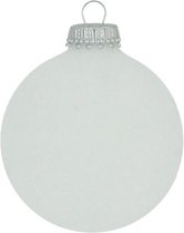 Bevroren Witte Kerstballen 8 cm mat - doosje van 4