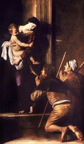 Michelangelo Merisi da Caravaggio, Madonna di Loreto, ca. 1604-1606 op canvas, afmetingen van het schilderij zijn 60 X 100 CM
