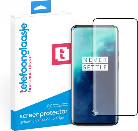 Telefoonglaasje Screenprotectors - Geschikt voor OnePlus 7T Pro - Volledig Dekkend - Gehard Glas Screenprotector - Geschikt voor OnePlus 7T Pro - Beschermglas