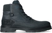 Manfield - Heren - Grijze leren veterboots - Maat 45