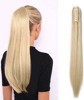 Ponytail Paardenstaart 60cm blond mix synthetisch fibrehair