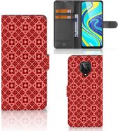 Smartphone Hoesje Xiaomi Redmi Note 9 Pro | Note 9S Wallet Book Case Batik Red