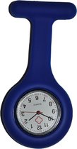 Unisex - Verpleeg horloge - Verpleegsterhorloge - Zusterhorloge - Siliconen - Donker blauw