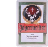 Wandbord – Mancave – Jägermeister - Vintage - Retro -  Wanddecoratie – Reclame bord – Restaurant – Kroeg - Bar – Cafe - Horeca – Metal Sign - 20x30cm