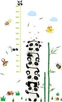 DW4Trading Toise de croissance Panda Tower - Sticker mural - Décoration murale