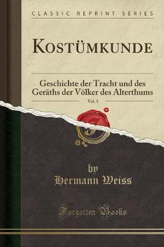 Kostümkunde, Vol. 1 - cover