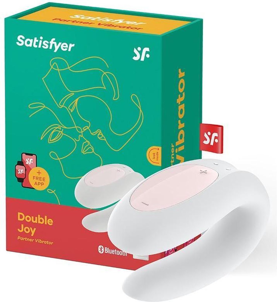 Satisfyer Double Joy Koppel Vibrator- Wit | bol.com