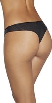 Tanga slip Ysabelle Mora | glamour | Zwart | S