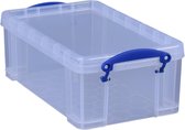 Really Useful Box opbergdoos - Opbergbox met deksel 5 liter - Transparant