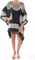 Pareo Dress Sarong strandjurkje - Zwart Wit -Black  White