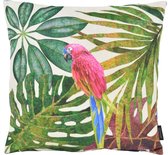 Velvet Parrot Jungle Kussenhoes | Velours / Fluweel - Polyester | 45 x 45 cm
