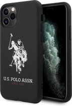 US Polo Apple iPhone 11 zwart Backcover hoesje - Groot paard