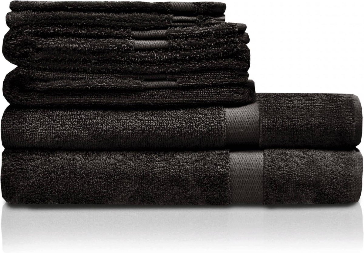 Badhanddoek zwart 70x140