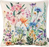 Jacquard Flowers Kussenhoes | Polyester - Jacquard Stof | 45 x 45 cm