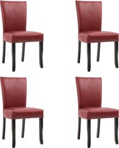 Eetkamerstoelen set 4 stuks  (Incl LW anti kras viltjes) - Eetkamer stoelen - Extra stoelen voor huiskamer - Dineerstoelen – Tafelstoelen