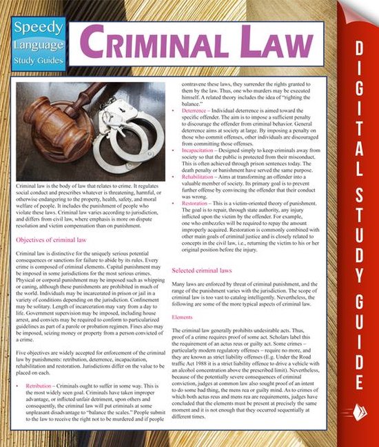 Criminal Law (Speedy Study Guides) - cover