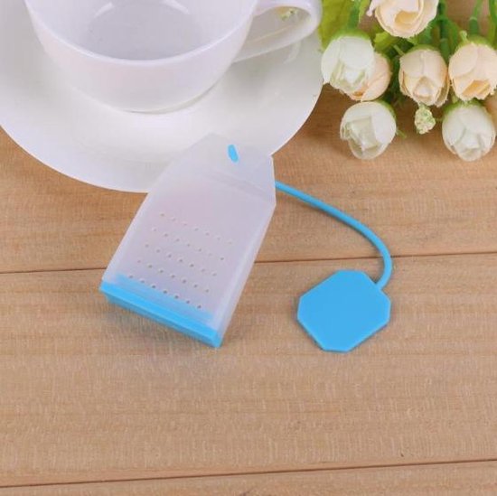 EPIN | Thee Zakje Blauw | Theefilter Zak | Losse Theezeef | Kruidenbol | Zeef | Tang | Infuser | Thee ei | Zakje | Thee | Theemannetje | Accessoires