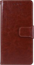 Shop4 - Oppo Reno3 Hoesje - Wallet Case Business Bruin