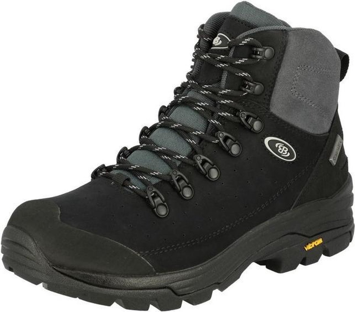 Brütting Wandelschoen Mount Tanaga Nubuck Leer Zwart