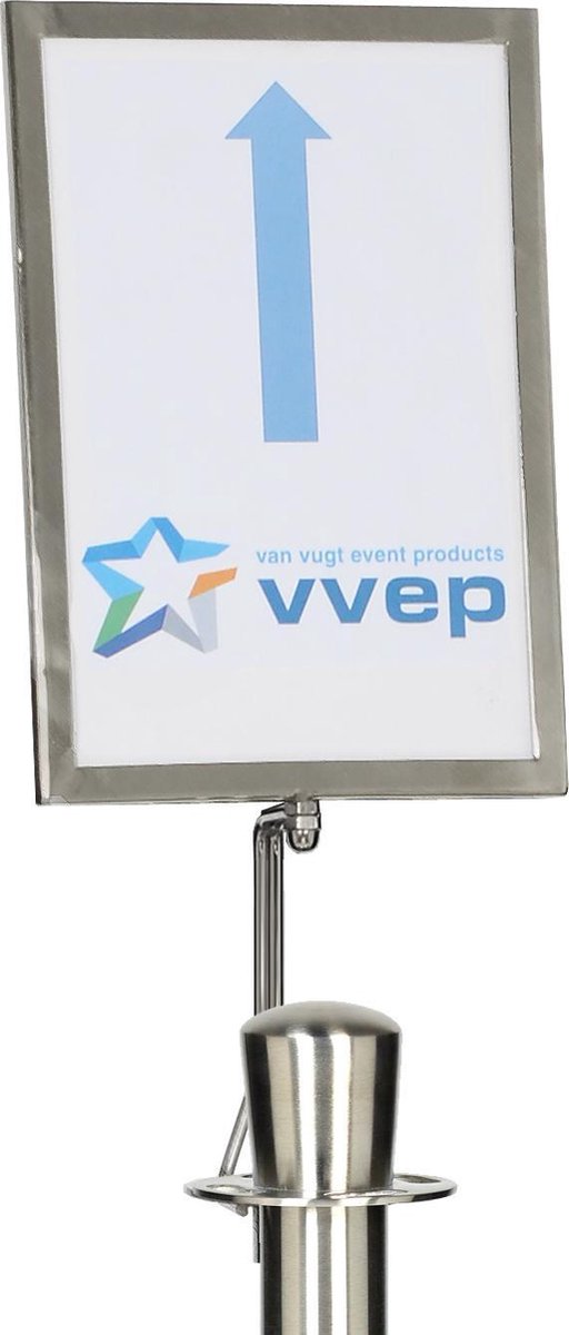 Menubord A4 | Informatiedisplay | Kaarthouder | Infostandaard (Grandeur, RVS)