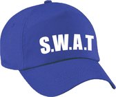 Blauwe SWAT team politie agent verkleed pet / baseball cap voor jongens en meisjes - verkleedhoofddeksel
