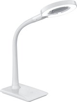 LED Bureaulamp - Tafelverlichting - Trion Lumpa - 5W - Warm Wit 3000K - Rond - Mat Wit - Kunststof