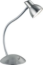 LED Bureaulamp - Tafelverlichting - Trion Miggi - 4W - Warm Wit 3000K - Rond - Mat Nikkel - Aluminium - BSE