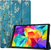 Hoes Geschikt voor Samsung Galaxy Tab A 10.1 2019 Hoes Luxe Hoesje Book Case - Hoesje Geschikt voor Samsung Tab A 10.1 2019 Hoes Cover - Bloesem .