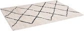 MARSEILLE - Tapijt - Hoogpolig - Ruitjes print - 190CM - 133CM
