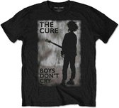 The Cure Heren Tshirt -2XL- Boys Don't Cry Black & White Zwart