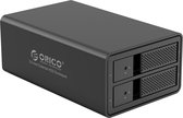 ORICO 3.5 inch dual-bay externe harde schijf behuizing - aluminium -  zwart