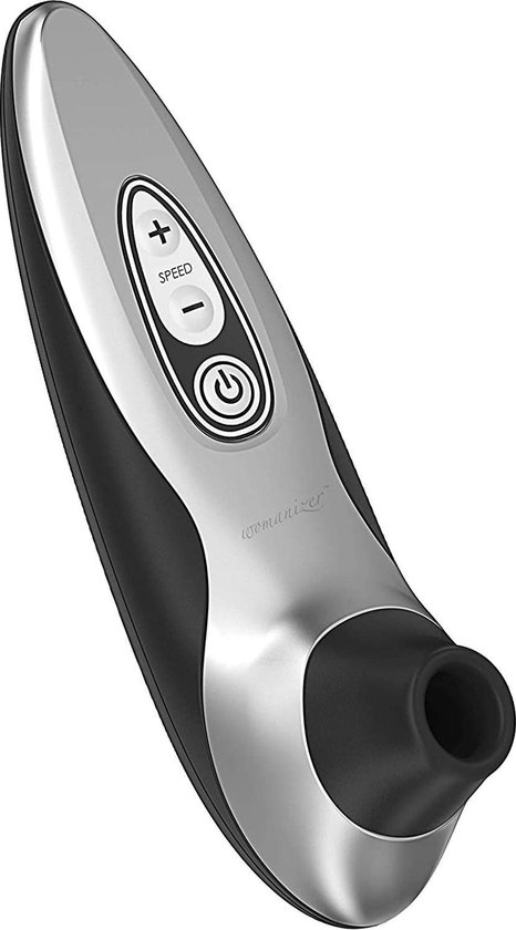 womanizer PRO 40 Black Edition oplegvibrator, clitorisstimulator 6 intensiteitsniveaus, waterdicht en gemakkelijk te gebruiken