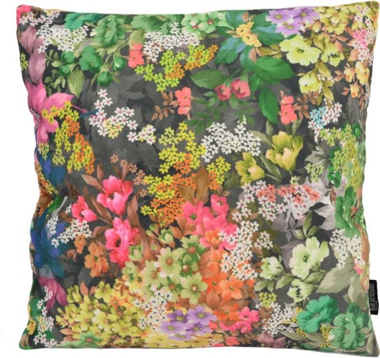 Velvet Flowers #1 Kussenhoes | Velours / Fluweel - Polyester | 45 x 45 cm