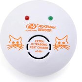 Ultrasonic Aokeman Sensor AO-201 - Muizen & Ratten Verjager - Ongedierte Verjager -   Bestrijd en Verjaagt Muizen - Ratten - Ultrasonic