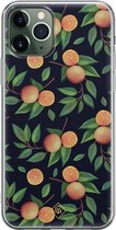 iPhone 11 Pro hoesje siliconen - Fruit / Sinaasappel | Apple iPhone 11 Pro case | TPU backcover transparant