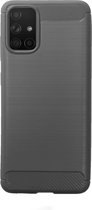 BMAX Carbon soft case hoesje geschikt voor Samsung Galaxy A71 / Soft cover / Telefoonhoesje / Beschermhoesje / Telefoonbescherming - Grijs
