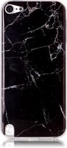 GadgetBay Zwart marmer iPod Touch 5 6 7 TPU hoesje marble case