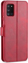 AZNS Samsung Galaxy A31 Hoesje Wallet Book Case met Stand Rood
