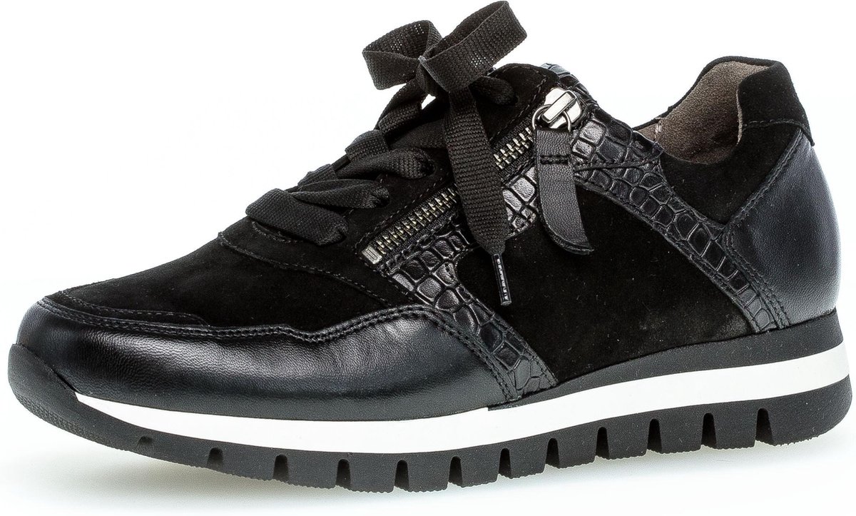 Gabor Dames Lage sneakers 438 - Zwart