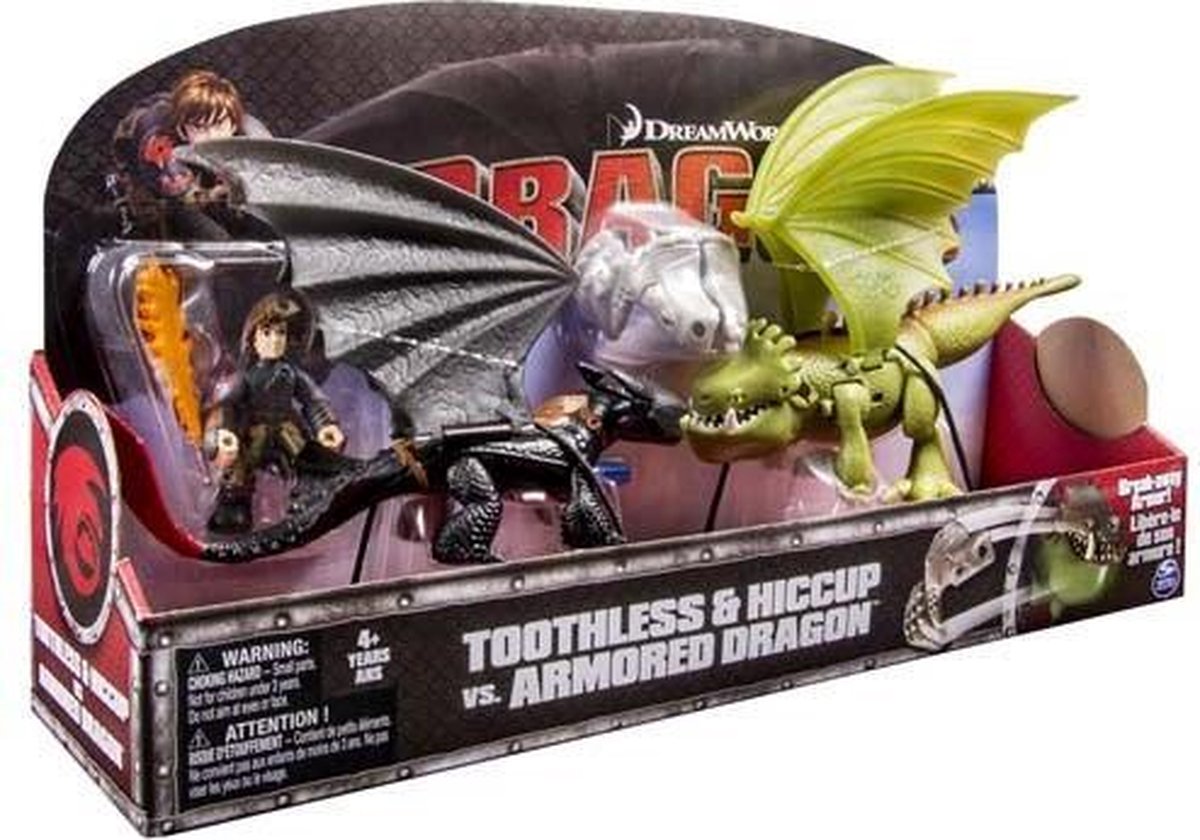 Hoe Tem Je Draak dragons Toothless & Lightfury Evolved Speelset | bol.com