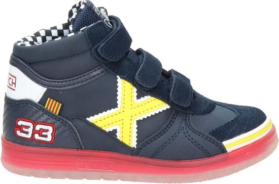 Munich jongens klittenbandschoen - Blauw - Maat 27 | bol.com