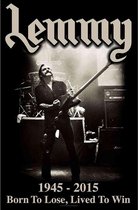 Rock Off Poster - Lemmy Kilmister Textiel Lived To Win - 106 X 70 Cm - Multicolor