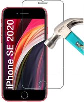 Screenprotector geschikt voor iPhone SE 2020 Screenprotector - Tempered Glass - Anti Burst - Anti Shock screen protector - Perfect fit - EPICMOBILE